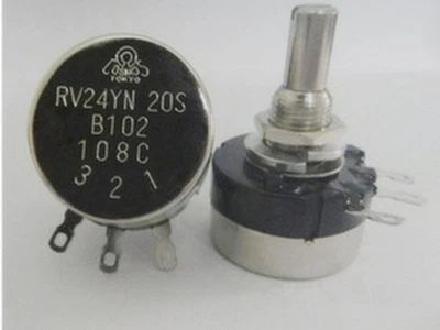 COSMOS/TOCOS RV24YN 20S B102 Potentiometer, 1K OHM Long Life Panel Pot W / Knob - Image 1 of 4