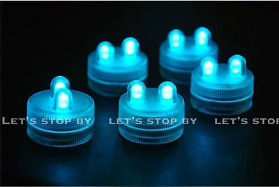 10 BRIGHT Dual LED Submersible Centerpiece Eiffel Tower Wedding Vase Party Light - Image 1 of 3