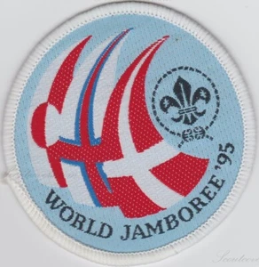 Parche contingente 18º Jamboree Mundial 1995 Países Bajos, Dinamarca - Imagen 1 de 2