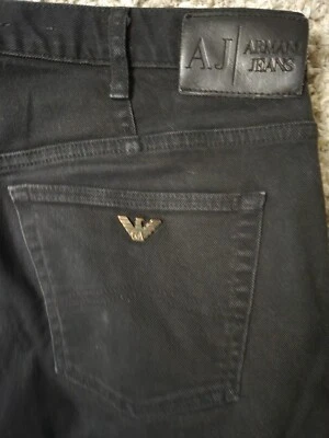 Jeans Armani negros para hombre 36x30 Foto 1 de 3