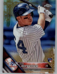 2016 Topps Chrome Gold Refractors #24 Rob Refsnyder \50 (ref 154188) - Picture 1 of 2