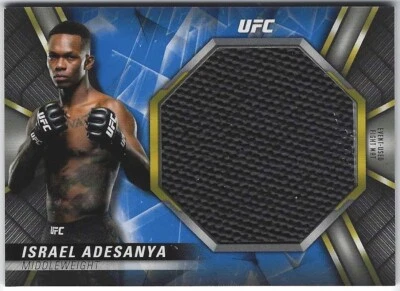 Israel Adesanya Event Used Mat Relic /50 Topps 2019 No JFMR-IA UFC 230 - Image 1 of 2