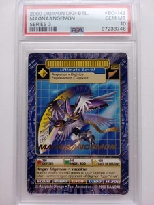 Digimon 1x MagnaAngemon BO-142 Gold Letter - Series 3 - PSA 10 - Picture 1 of 7