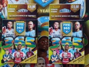2x CAJA de PAQUETES PANINI FIFA 365 2025 pegatinas edición PORTUGAL = 100 pegatinas - Imagen 1 de 3