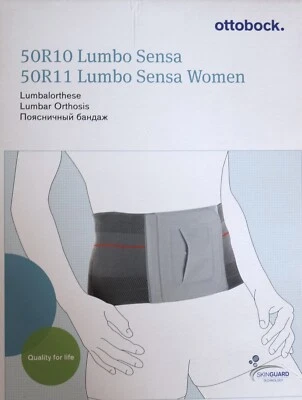 Otto Bock Lumbo Sensa 50R10 Sensa Herren Lumbaorthese Grau Gr. L TFS523