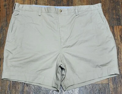 NWOT Polo Ralph Lauren Men's Khaki Stretched Classic Fit Chino Shorts Blue Pony - Image 1 of 4