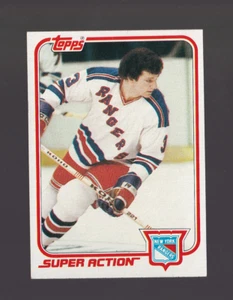 1981-82 Topps Hockey East - Super Action # 124 Barry Beck schöne Karte - Bild 1 von 2
