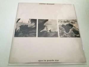 VICTOR MANUEL "QUE TE PUEDO DAR" LP VINYL 12" BE/EX G/EX INCLUYE LETRAS CANCIONE - Imagen 1 de 2