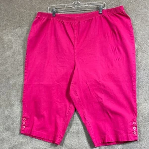Catherines Everyday Fit Capris donna 3x 40x17 rosa caldo bottoni accenti - Foto 1 di 11