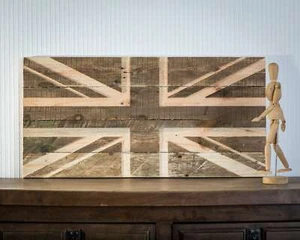 Union Jack | UK Flag | British | Wooden Wall Art Carving | Free Shipping - Picture 1 of 5