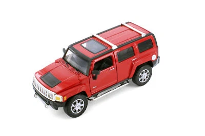 HUMMER H3, RED - SHOWCASTS 68240R - 1/24 SCALE DIECAST MODEL TOY CAR - Image 1 of 2