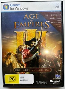 Age Of Empires 3 III Complete Collection War Chiefs Asian Dynasties PC Like New - Picture 1 of 18