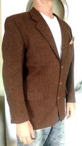 KENZO VESTE D'HIVER BRUN-ROUX PURE LAINE WOOLMARK - Foto 1 di 10