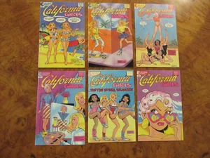 Lot CALIFORNIA GIRLS #1 to #6 Trina Robbins Underground 80's Fashion EX (24) - Picture 1 of 1