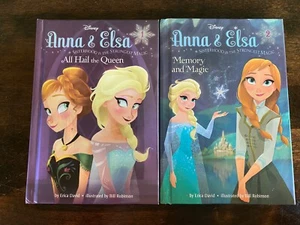 Frozen Series Anna & Elsa Hardcover Books 1 2 Sisterhood is the Strongest Magic - Picture 1 of 4