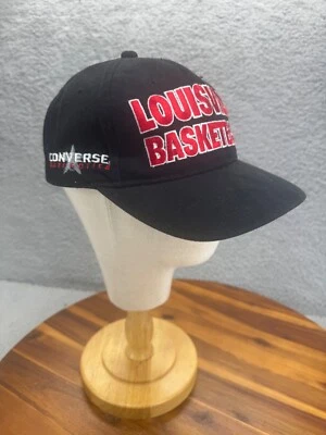 Gorra de baloncesto Louisville ajustable roja negra bordada logotipo del equipo Foto 1 de 4