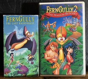 FernGully VHS Lot (2) The Last Rainforest & The Magical Rescue VCR Video Tapes - Picture 1 of 5