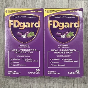 (2X) FDgard Medical Food for Functional Dyspepsia 36 Capsules Brand New Exp 2025