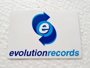 EVOLUTION RECORDS • DIE-CUT VINYL DECAL/STICKER • HARDCORE/GABBER • BRAND NEW - Picture 1 of 1