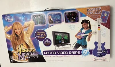 Hannah Montana Secret Star 即插即用电视电子游戏吉他 Jakks - 全新开箱 — 第 1/2 张图片