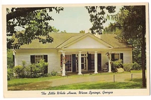 Exterior LITTLE WHITE HOUSE MUSEUM  Warm Springs Georgia  Postcard GA - Picture 1 of 2
