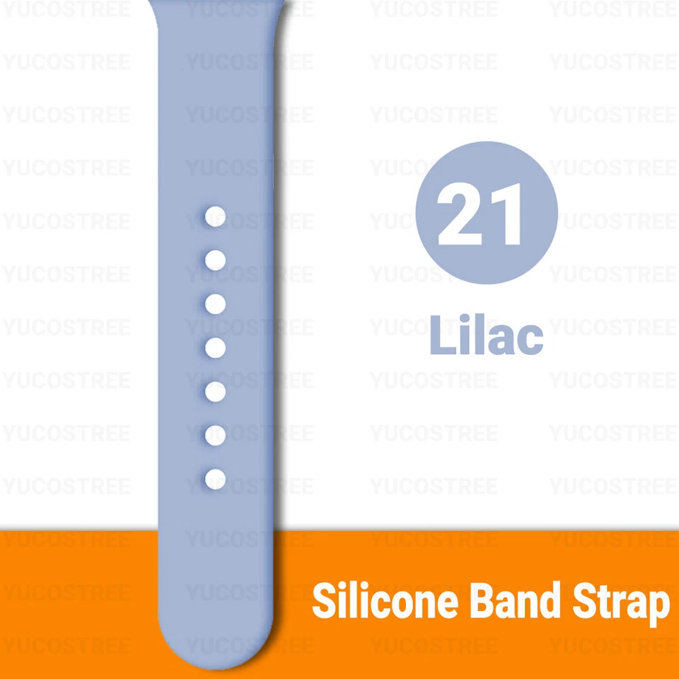 Силиконовый ремешок для часов серии 1 2 3 4 5 6 7 8 9 Sport 38/40/41/42/4 - Изображение 1 из 3