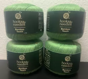 Hooks & Neddles Bamboo Touch 100% Bambus Viskose Garn, 4 Stück - Bild 1 von 5