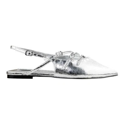 STEVE MADDEN SLINGBACK CIANNA SILVER CRINKLE - Immagine 1 di 4