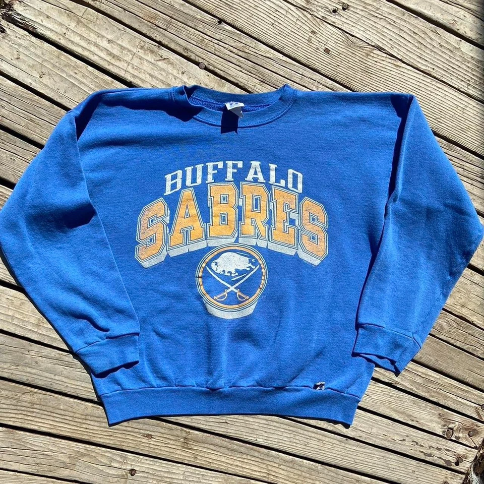 buffalo sabers hockey NHL Team royal color crewneck sweatshirt VK06043 - Image 1 of 1