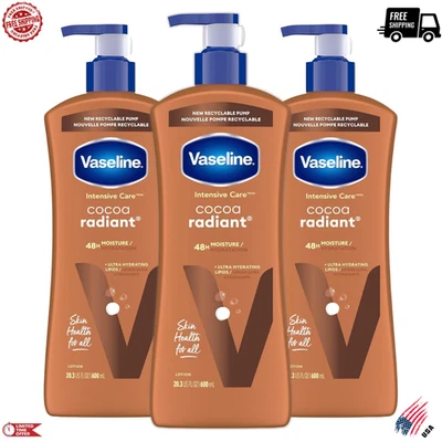 Vaselina Cuidado Intensivo Loción Corporal Cacao Radiante 3 unidades para Loción Piel Seca Foto 1 de 4