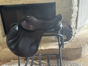 Albion K2 Jump Saddle MW Tree 16.5 - Picture 1 of 7