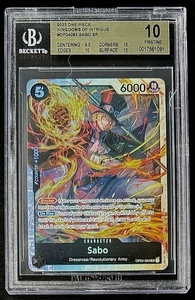 BGS 10 One Piece OP04-083 SR Sabo - English - Kingdoms of Intrigue - Graded - Picture 1 of 2