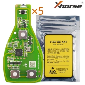 5x Xhorse XNBZ01GL VVDI BE Key Pro Improved Version V4.1 Support VVDI MB Tool - Picture 1 of 6