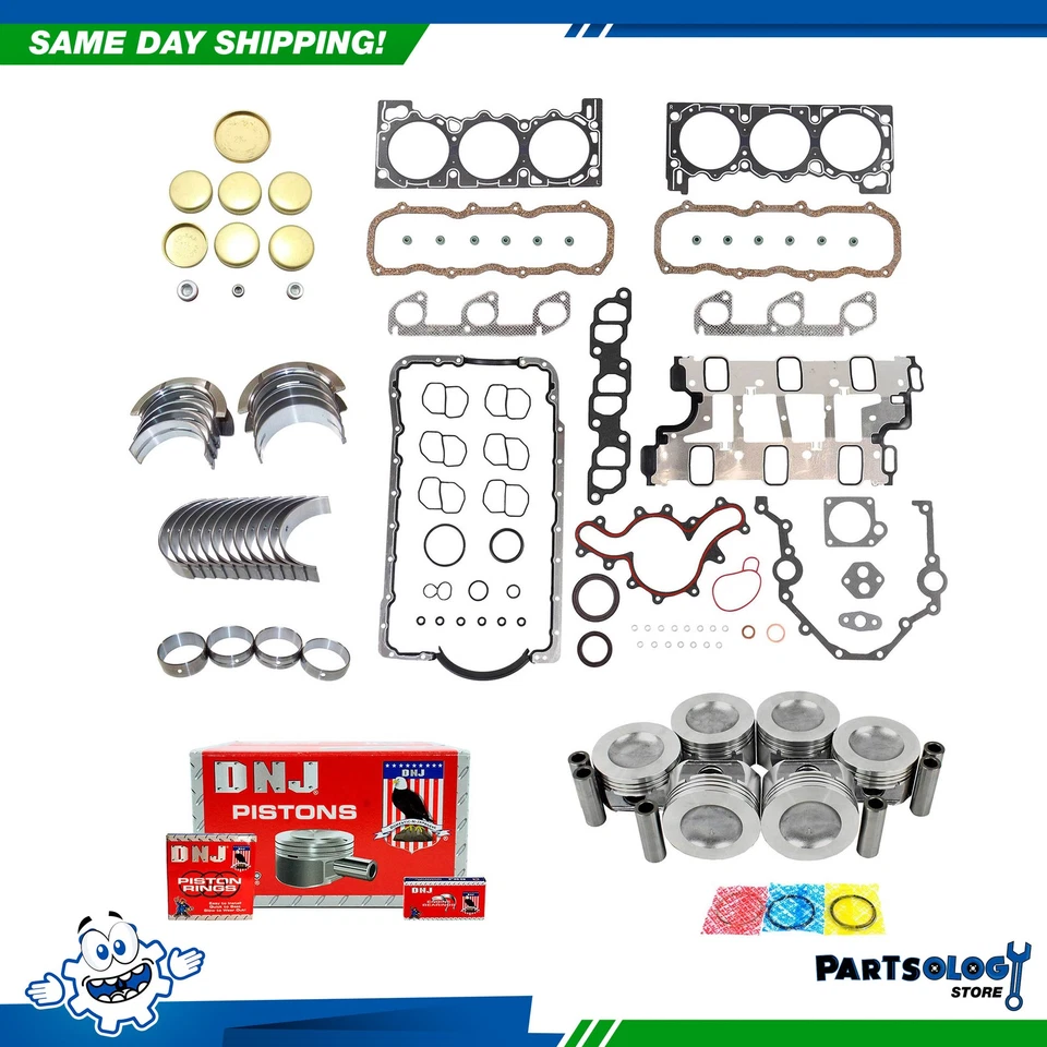 Kit de reconstrucción de motor DNJ EK422 para Ford Mazda Navajo 90-94 4,0 L V6 OHV 12v VIN X Foto 1 de 4