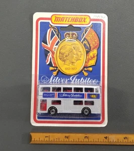 Lesney Matchbox LONDON BUS SILVER JUBILEE Superfast BLISTER PACK - Picture 1 of 7