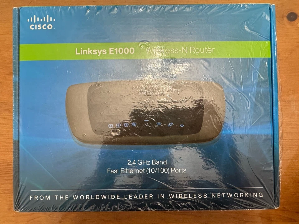 New Cisco Linksys E1000 Router Wireless-N 2.4 Ghz Fast Ethernet (10/100) Ports - Image 1 of 4