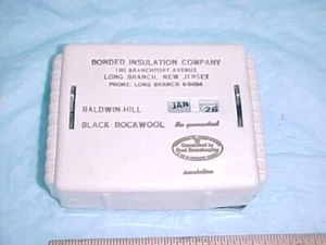 COIN CALENDAR BANK GERETT ALLCOIN BONDED INSULATION CO LONG BRANCH NJ w/ KEY - Picture 1 of 4