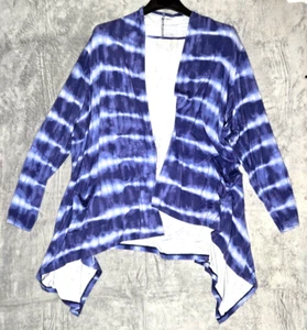 LOGO Lori Goldstein Long Sleeve Open Front Cardigan Amethyst Size 2X - Bild 1 von 4