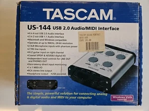 Scheda Audio Tascam US-144 USB – Interfaccia Audio/MIDI – Ottime Condizioni - Foto 1 di 8