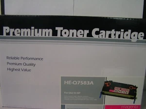 PREMIUM TONER CARTRIDGE - MAGENTA replacement for HP HE-Q7583A (3800, CP3505) - Picture 1 of 5