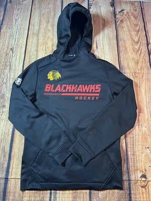 Men's Fanatics Chicago Blackhawks Locker Room Hoodie Sz Small NHL Hockey Bedard - Image 1 of 4