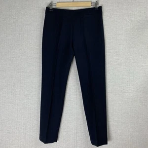 TORY BURCH Vestito Pantalone Donna 2 Nero Misto Lana Zip Laterale Cuciture Caviglia - Foto 1 di 9