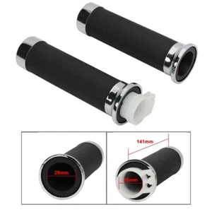 FOR HONDA VT250 400 600 750 1100 1300 Right Grip Throttle Tube & Left Hand Grips - Bild 1 von 11