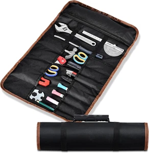 Roll up Tool Bag, Roll up Bag Tools Organizers with 22 Tool Pouches, Durable Por - Picture 1 of 12