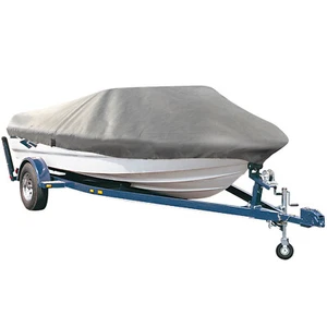 Bootsabdeckplane mit Zubehör bis 425-487x180 cm (M) Grau pro.tec - Bild 1 von 6