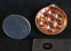 Eierpochierer Kupfer Ton Küche Mahlzeit Vorbereitung Pfanne 1:12 Miniatur Ist 1066 - Bild 1 von 2