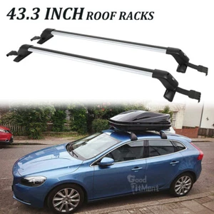 Portaequipajes portaequipajes barras transversales portaequipajes + cerradura para Volvo S40 S60 S80 V40 43" - Imagen 1 de 17