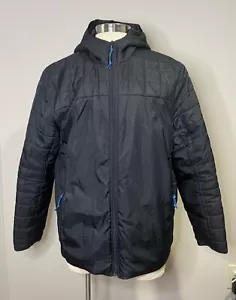 Gap Black Quilted Lightweight Puffer Style Jacket Men’s XL Hooded Full Zip - Picture 1 of 6