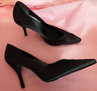Principles UK5 EU38 US7 new black satin court shoes with 4" heels