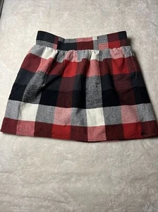 Kavu Womens Skirt Plaid Flannel Elastic Waist Short Academia Outdoor Size Med - Picture 1 of 10